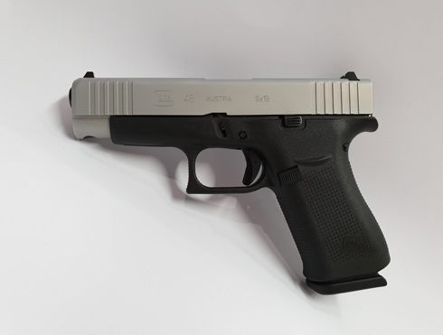 Glock 48 Silver Slide 9 mm Luger